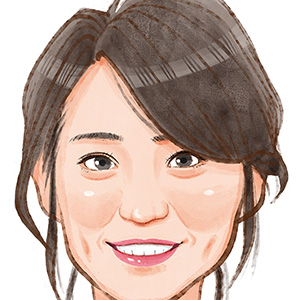 元AKBアイドル歌手の大島優子さんの似顔絵